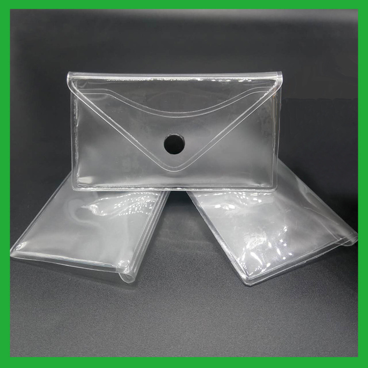 眼镜布包装袋 厂家直销电压环保塑料透明pvc扣子袋