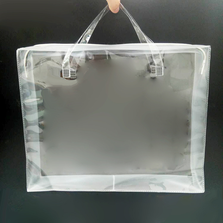 环保透明立体pvc塑料手提袋 洗漱用品套装包装袋